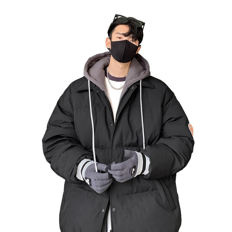 New White Duck Down Thickened Warm Couple Coat
