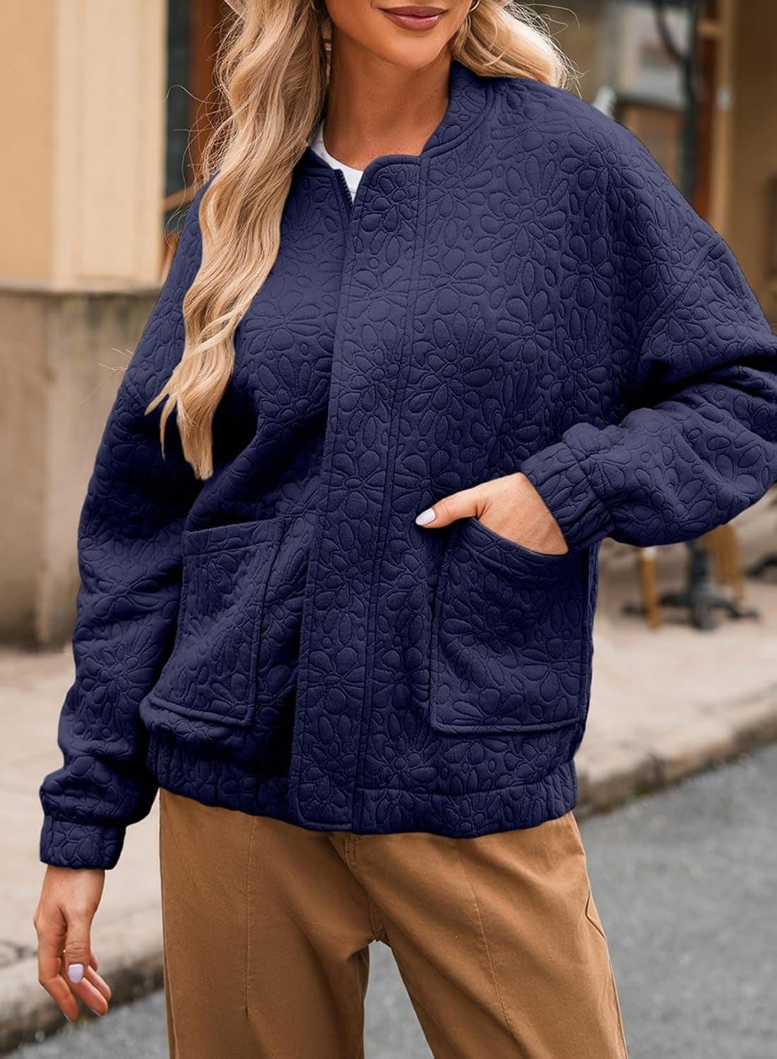 2026 Fall Winter New Arrival Hotselling Women's SolidTexturedCasualOpenFront Cardigan Coat