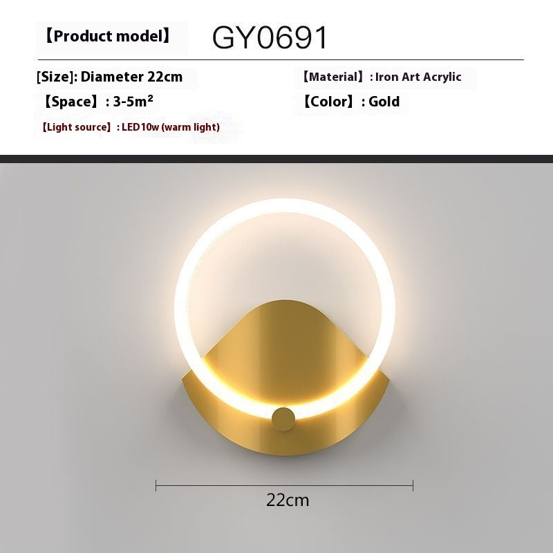Creative Wall Lamp Simple Modern Bedroom Bedside Lamp