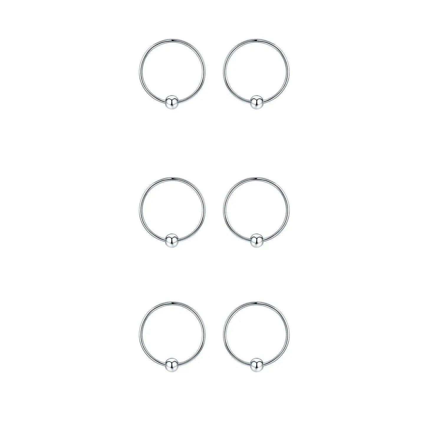 Hypoallergenic Sterling Silver Cartilage Dainty Thin Small Huggie Hoop Earring For Women