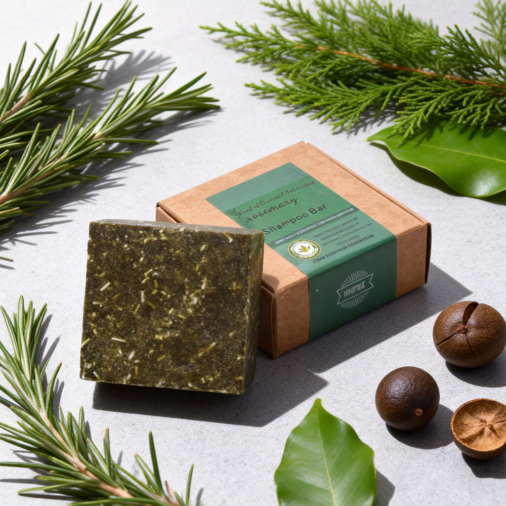 Square Cedar Leaf Rosemary Shampoo Bar
