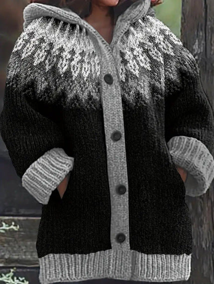 New Animal 3D Printed Casual Hooded Cloak Jacket