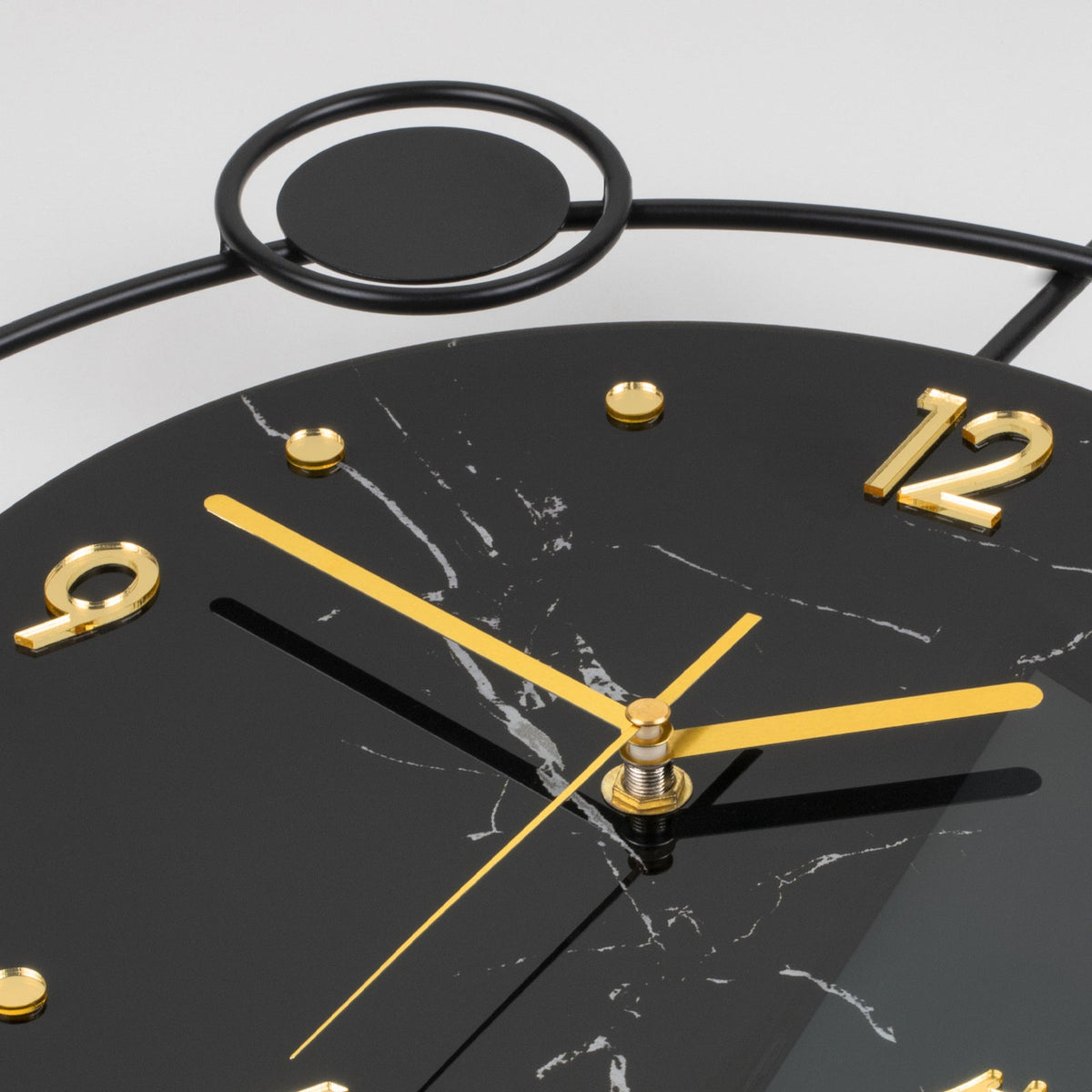 Modern Abstract Wall Clock Metal Decorative Pendulum Home Decor Design