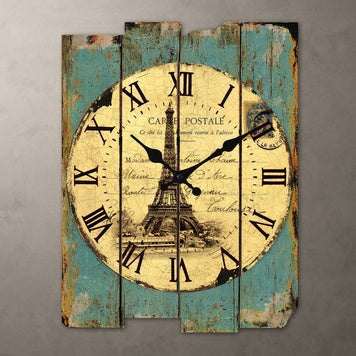 European retro wall clock living room quartz mute bedroom pastoral creative clock quality fashion wall clock