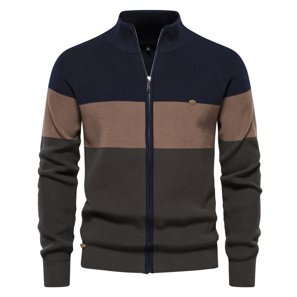 2026 New Men's Sweater Coat European Size Cross-border Autumn And Winter Sweater Cardigan High Quality Fashion Coat Men