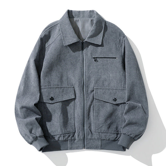 Men's Corduroy Jacket - Stylish Casual Spring/Fall Outerwear