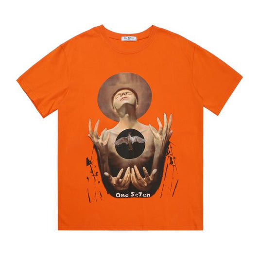 American Streetwear Dark Style T-Shirt with Print