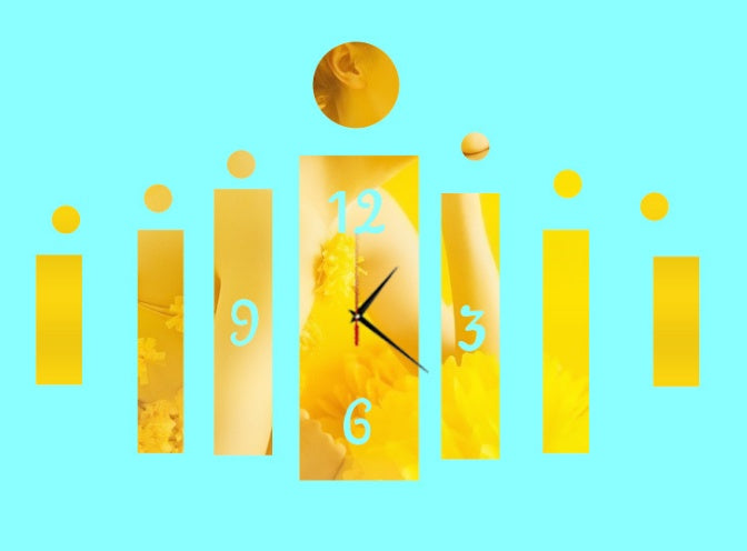 Creative DIY Clock Wall Stickers