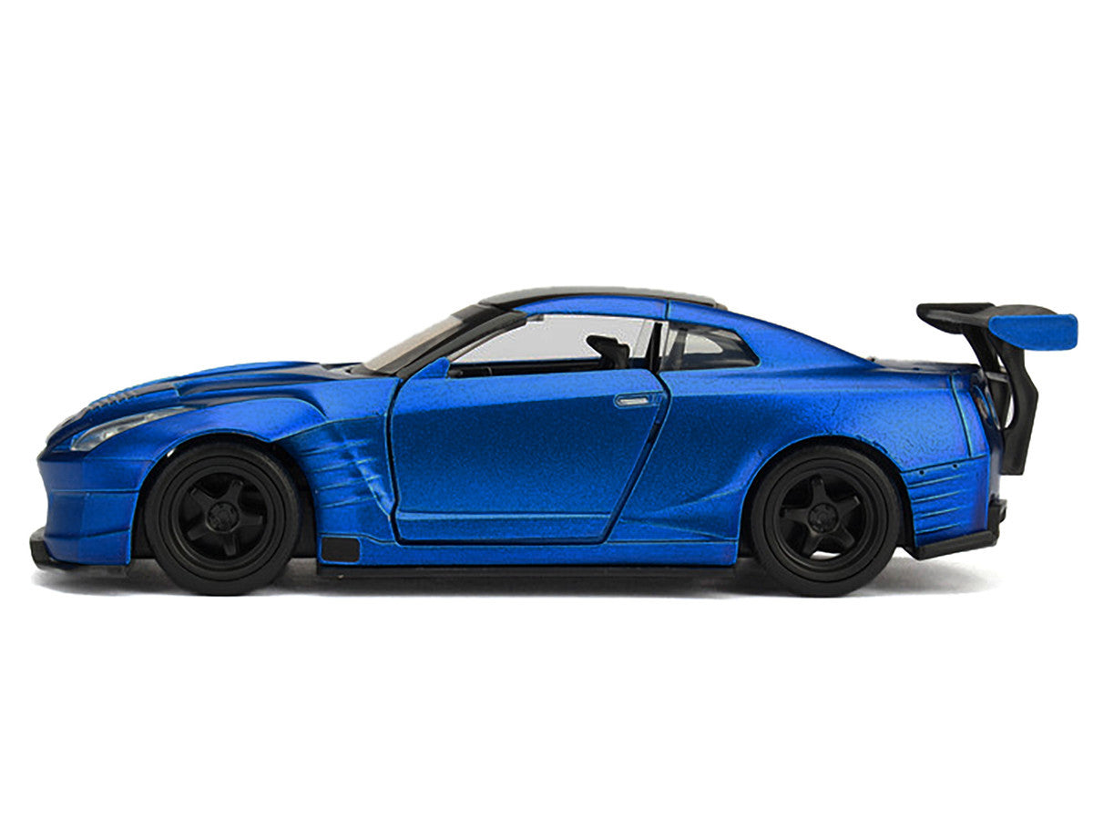 Brian's 2009 Nissan GTR R35 Blue Ben Sopra "Furious 7" (2015) Movie "25 Years of Fast & Furious" Series 1/32 Diecast Model Car by Jada