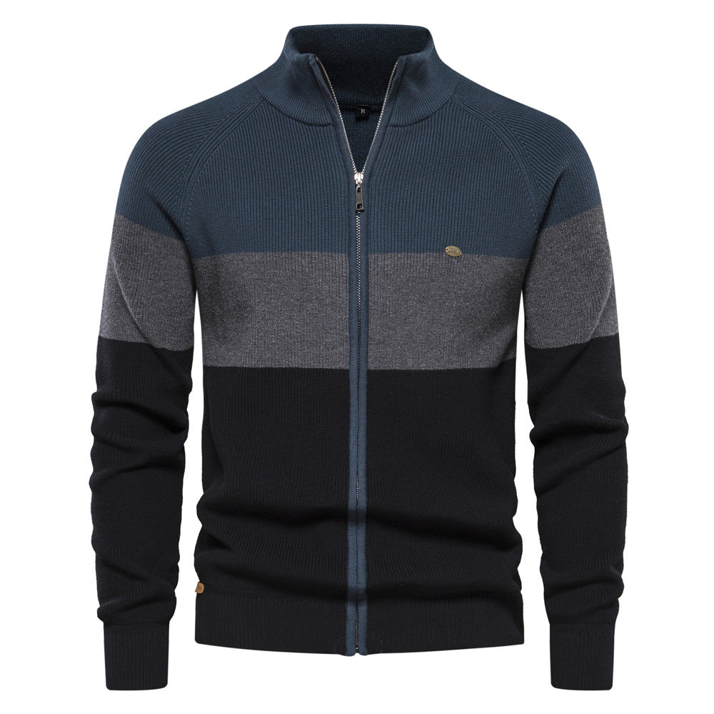 2026 New Men's Sweater Coat European Size Cross-border Autumn And Winter Sweater Cardigan High Quality Fashion Coat Men