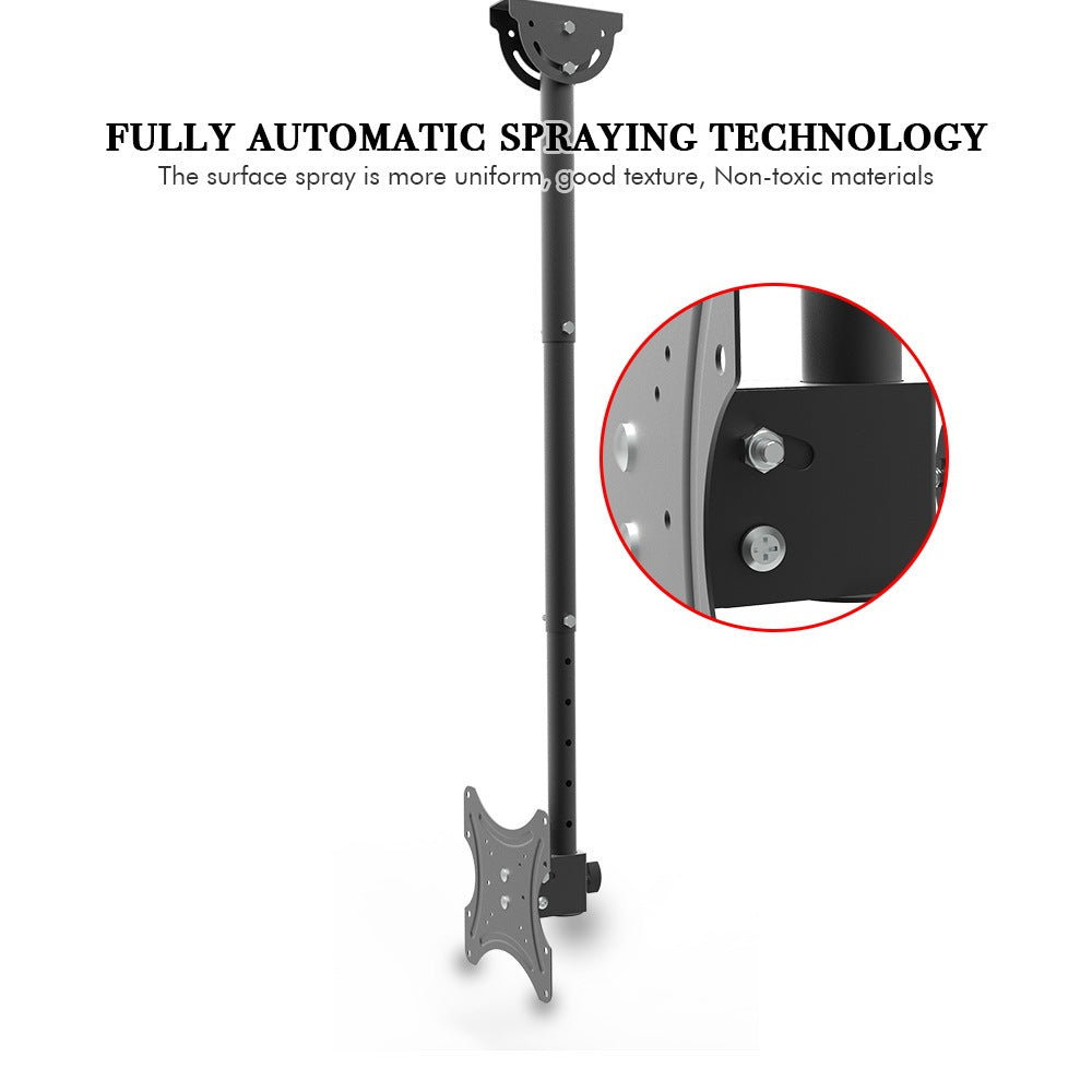 TV Ceiling Bracket, Length Adjustable 360 Degree Rotation, Up And Down 5-15 Degrees, Load Capacity 25kg