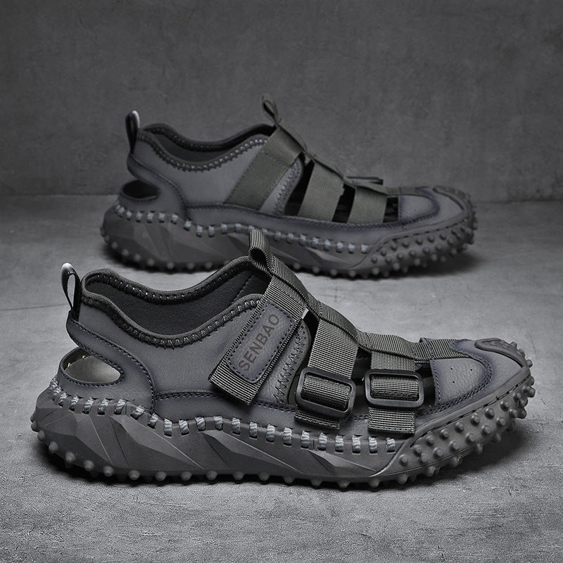 Plus Size Men's Mesh Breathable Casual Shoes Hollow Out