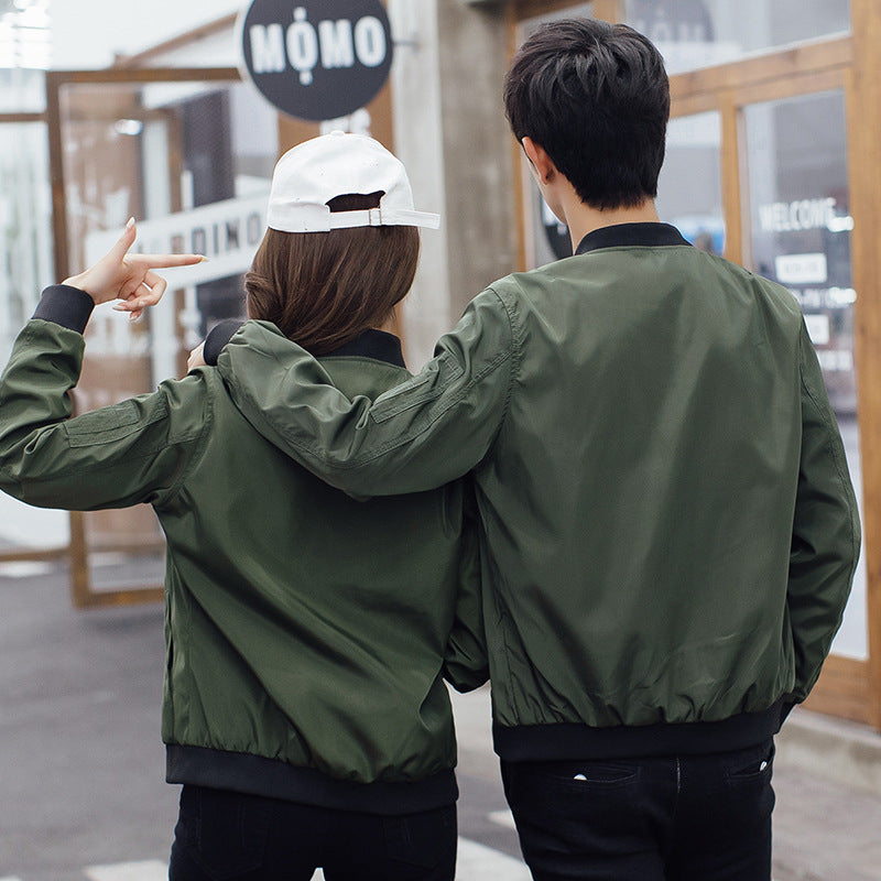 Couple's Baseball Jackets - Korean Style Flight Wear