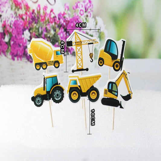 Tractor Theme Birthday Party Decoration Letters Hanging Flag Layout Supplies