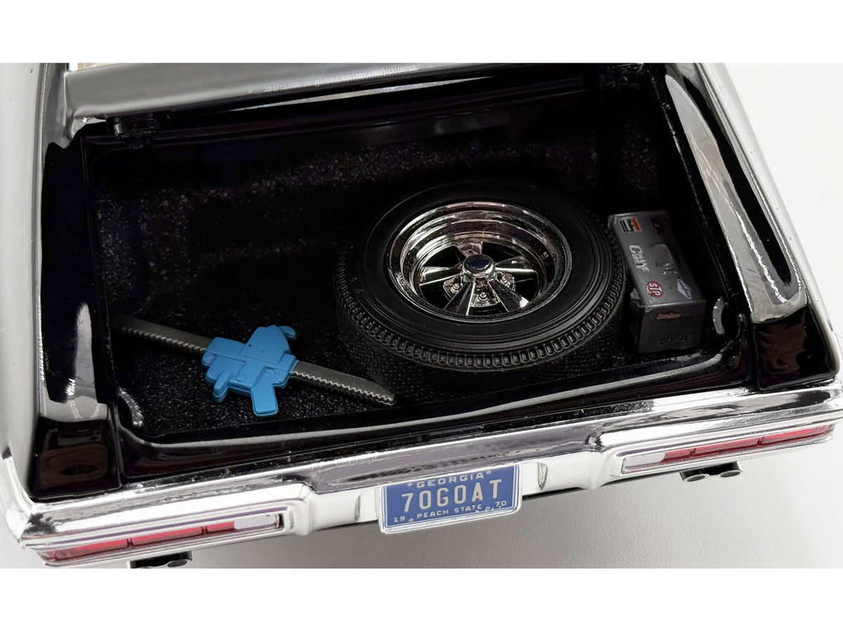 1970 Pontiac GTO Ram Air IV "Main Street" Black Limited Edition to 402 pieces Worldwide 1/18 Diecast Model Car by ACME