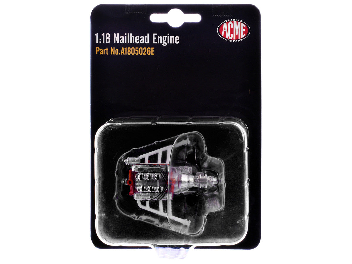Nailhead Engine Replica from "1932 Ford 3 Window Coupe 'Peppermint Twist'" 1/18 Model by ACME