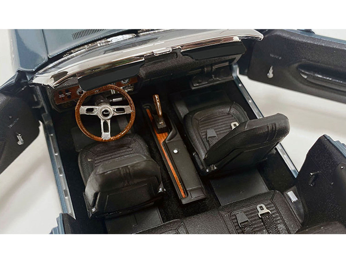 1971 Plymouth HEMI Cuda Convertible Winchester Gray with Black Soft Top Limited Edition to 354 pieces Worldwide 1/18 Diecast Model Car by ACME