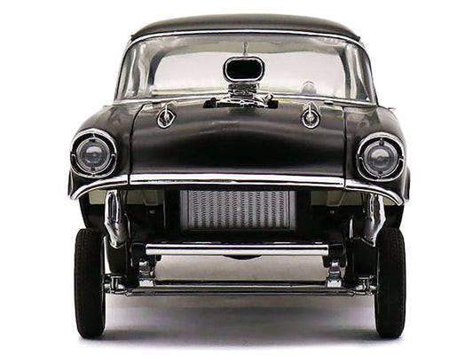 1957 Chevrolet 150 Gasser "Prime Time" Black Limited Edition to 204 pieces Worldwide 1/18 Diecast Model Car by ACME