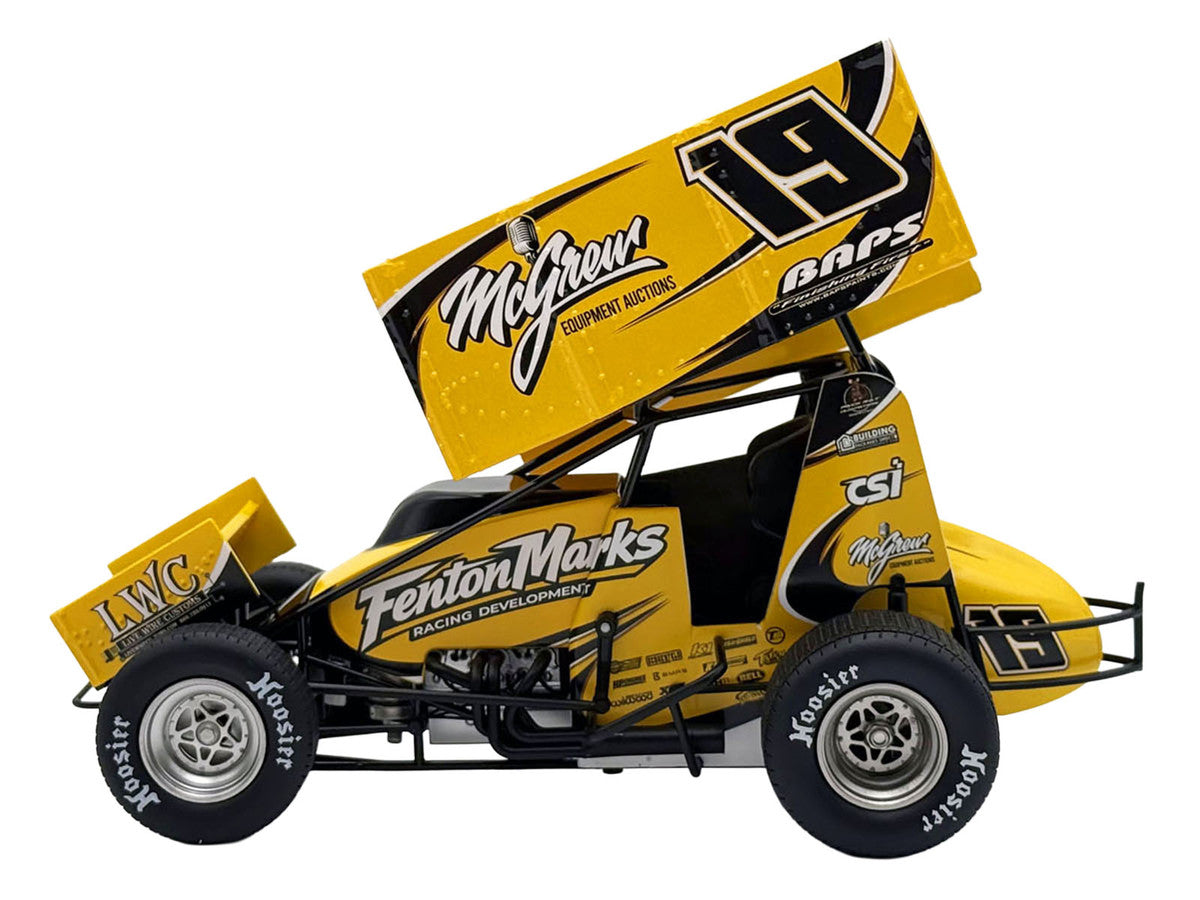 Winged Sprint Car #19 Brent Marks "Fenton Marks Racing" (2026) 1/18 Diecast Model Car by ACME