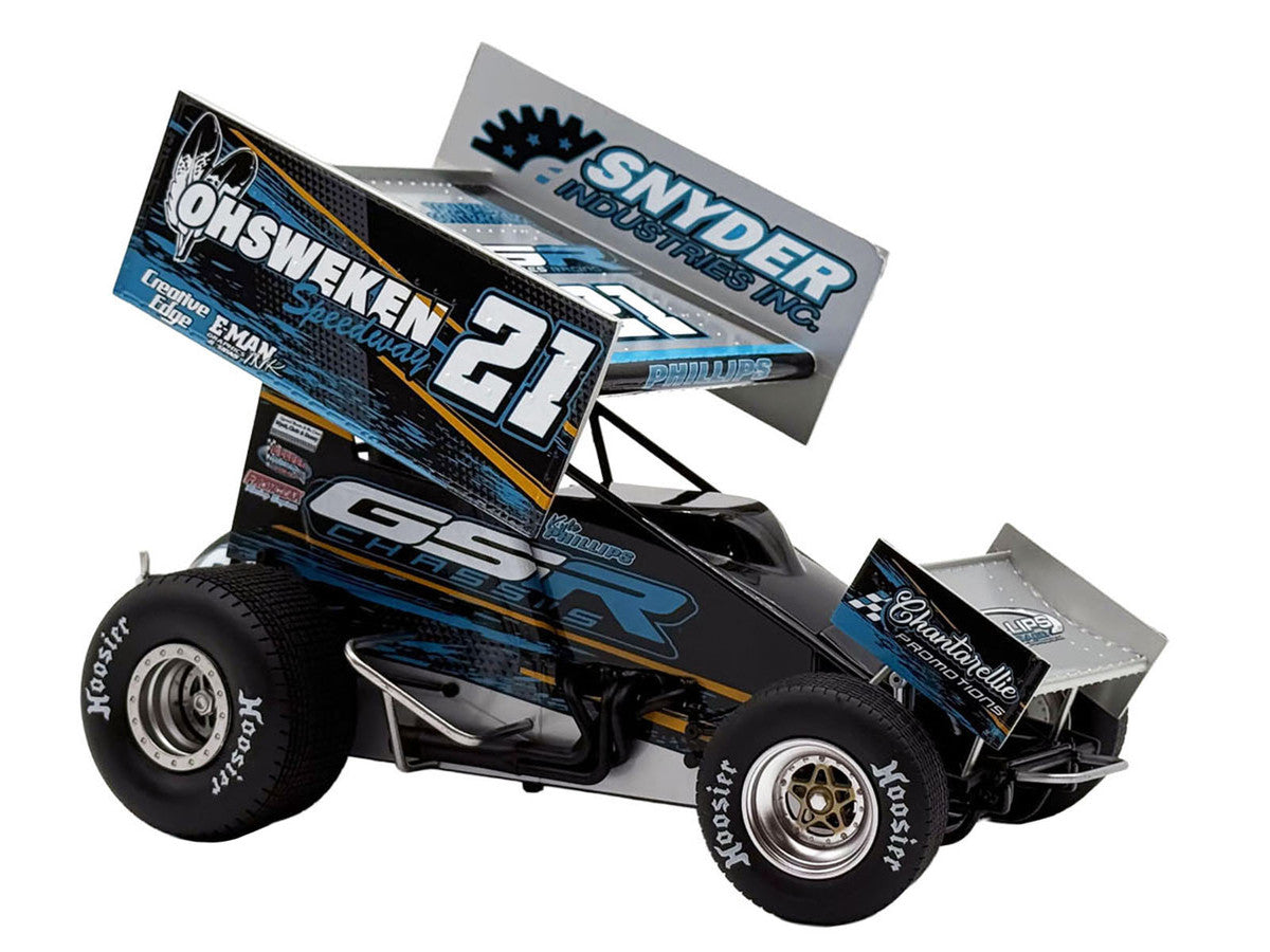 Winged Sprint Car #21 Kyle Phillips "GSR Chassis - Ohsweken Speedway" (2026) 1/18 Diecast Model Car by ACME