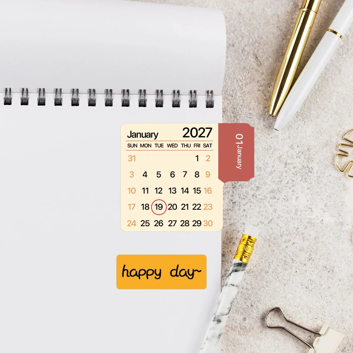 2-Sheet 2026 Calendar Stickers,Tear-Off Date Sheets,Labels For Month Planners,Journals,Diary,Scrapbook,Office&Home Organization