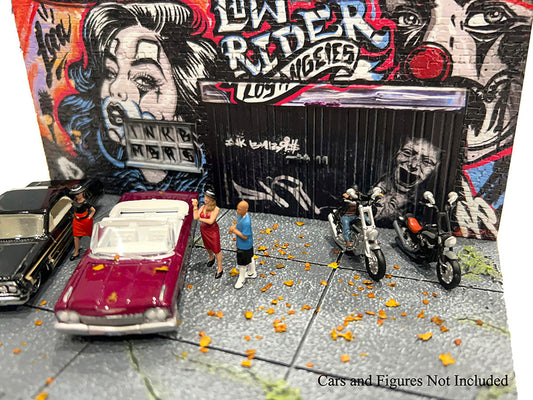 "American Diorama X INK BMBRS - LA Lowrider" Street Art Diorama for 1/64 Scale Models by American Diorama