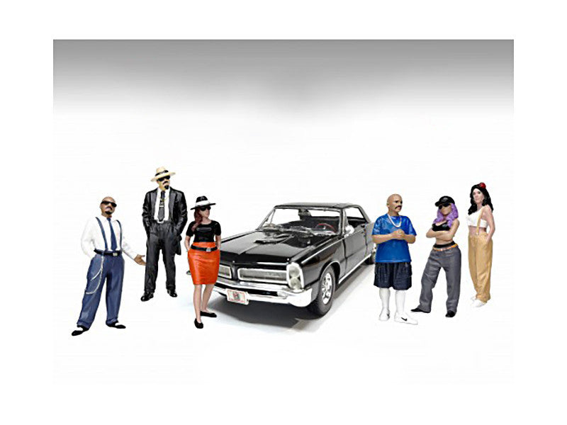 "Hanging Out 3" 6 piece Figure Set for 1/24 Scale Models by American Diorama