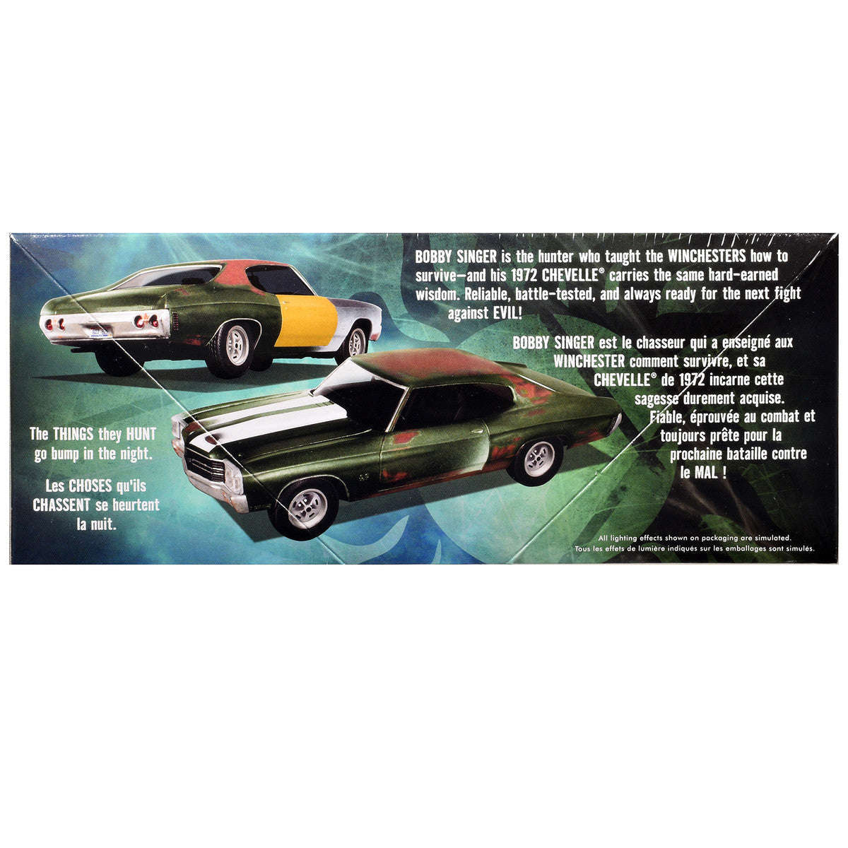 Skill 2 Model Kit 1972 Chevrolet Chevelle SS "Supernatural" (2005-2020) TV Series 1/25 Scale Model by AMT