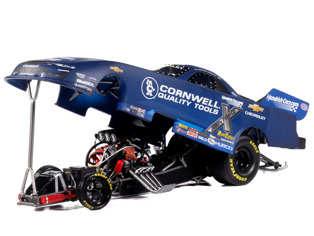Chevrolet Camaro SS NHRA Funny Car Austin Prock "Cornwell Quality Tools" (2025) "John Force Racing" Limited Edition 1/24 Diecast Model by Auto World