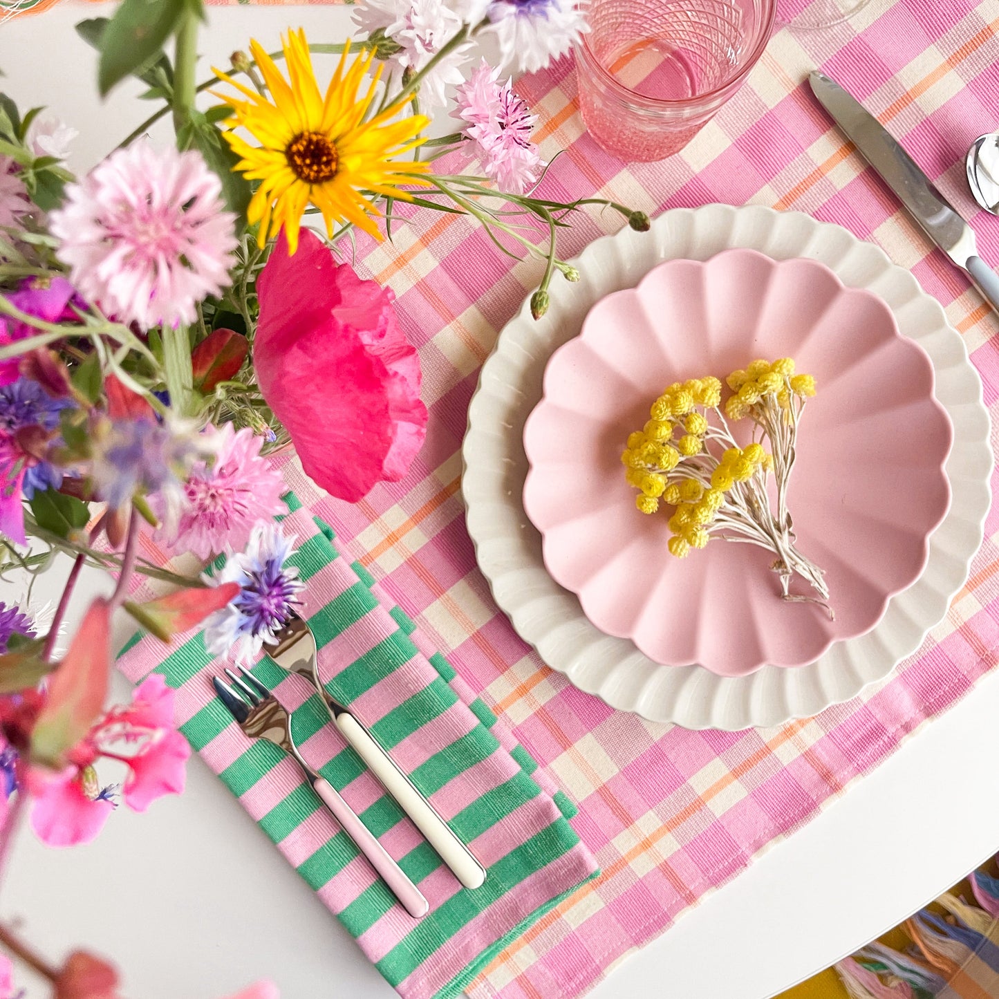 Flora Stripe Napkins