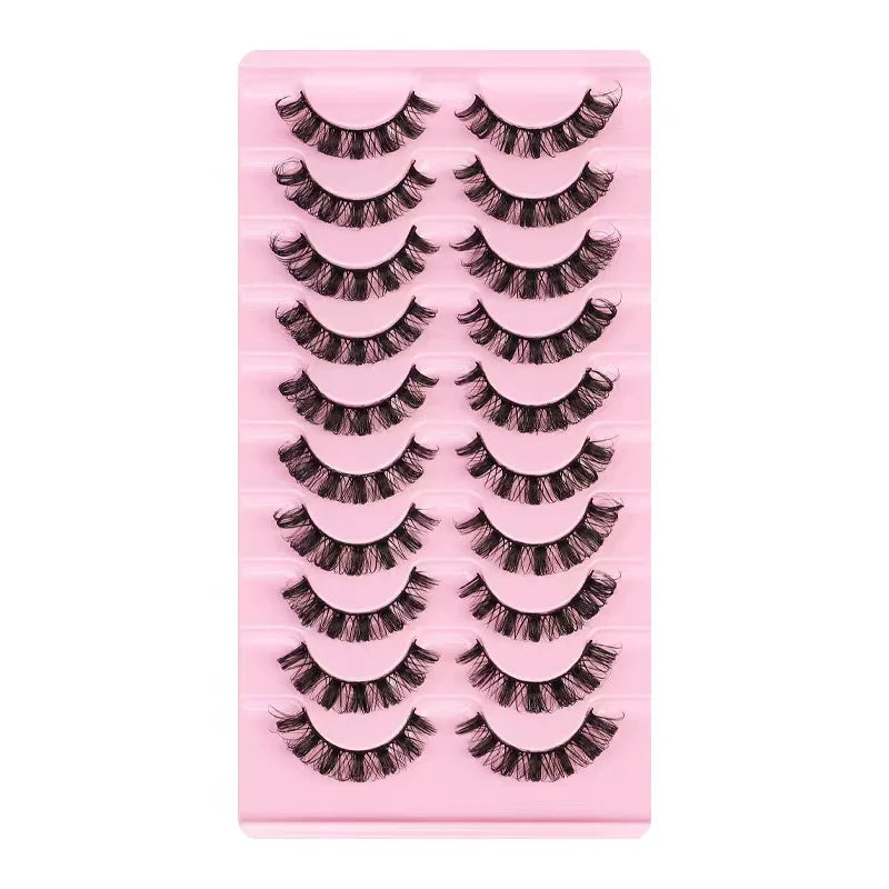 Fashion Russian Strip Lashes 2/5/10 Pairs 3D Mink Lashes Natural Eyelashes Dramatic False Eyelashes Wholesale Eyelash Extension