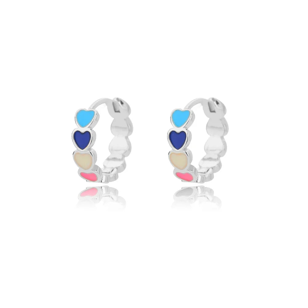 Stainless Steel Heart Earrings for Women Waterproof Gold Color Earrings 2025 Trend Aesthetic Ear Piercing Jewelry Wedding Gifts