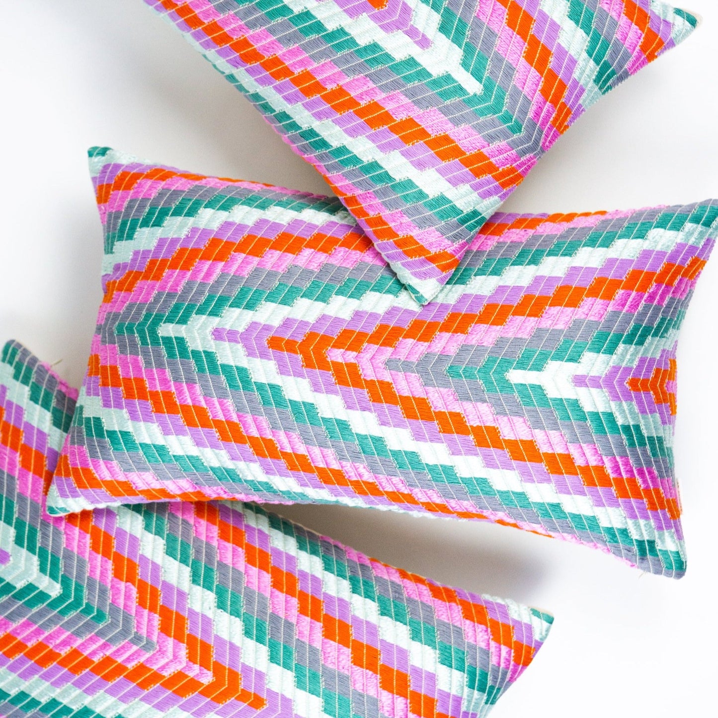 Almolonga Zig Zag Pillow - Orange Multi