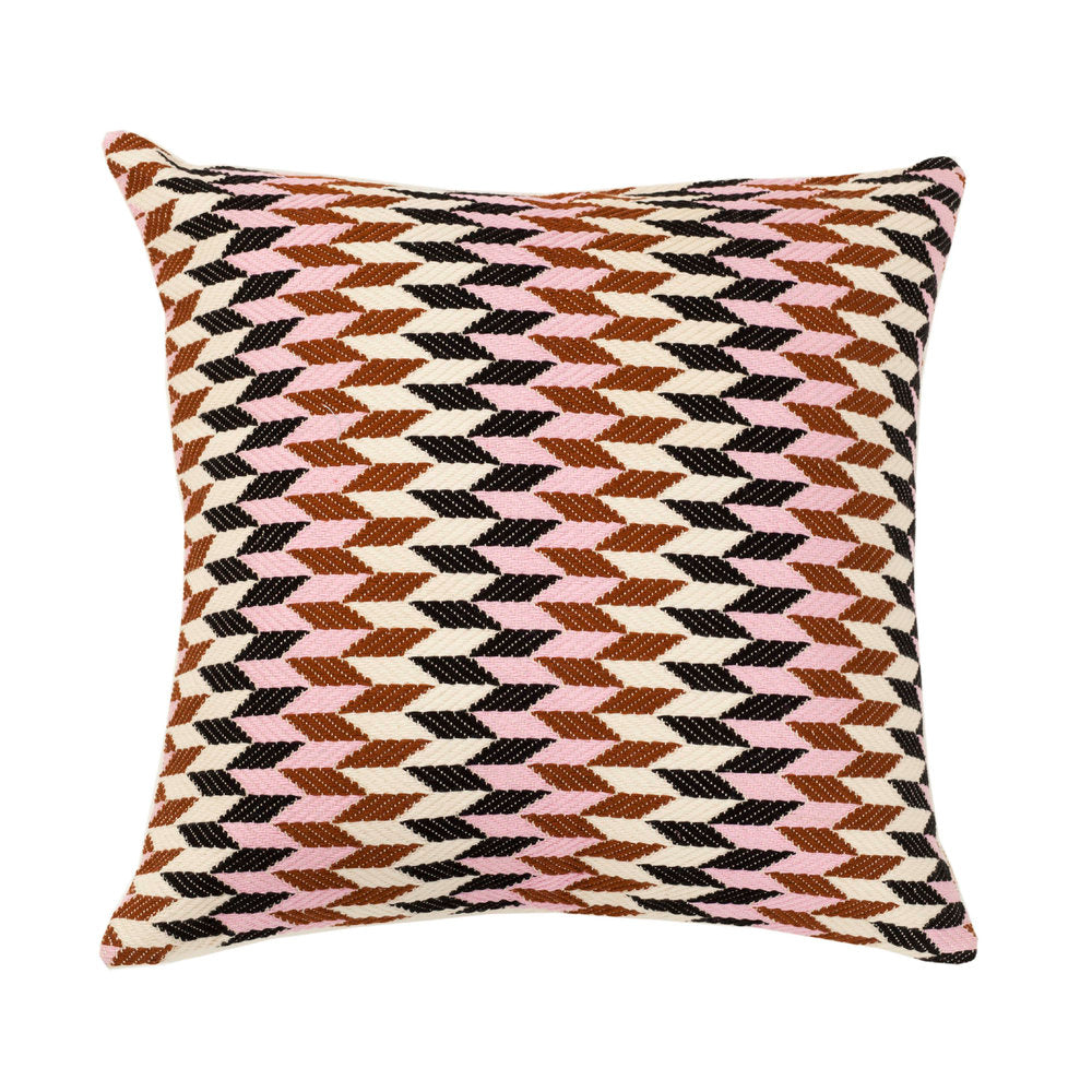 Almolonga 70s Dream Pillow - Pink & Brown 20" x 20"