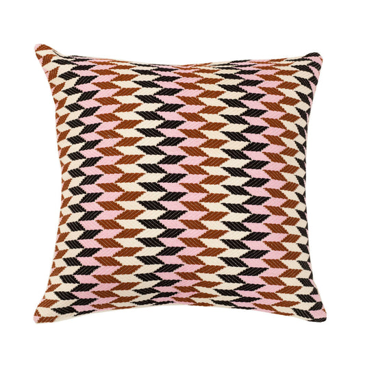 Almolonga 70s Dream Pillow - Pink & Brown 20" x 20"