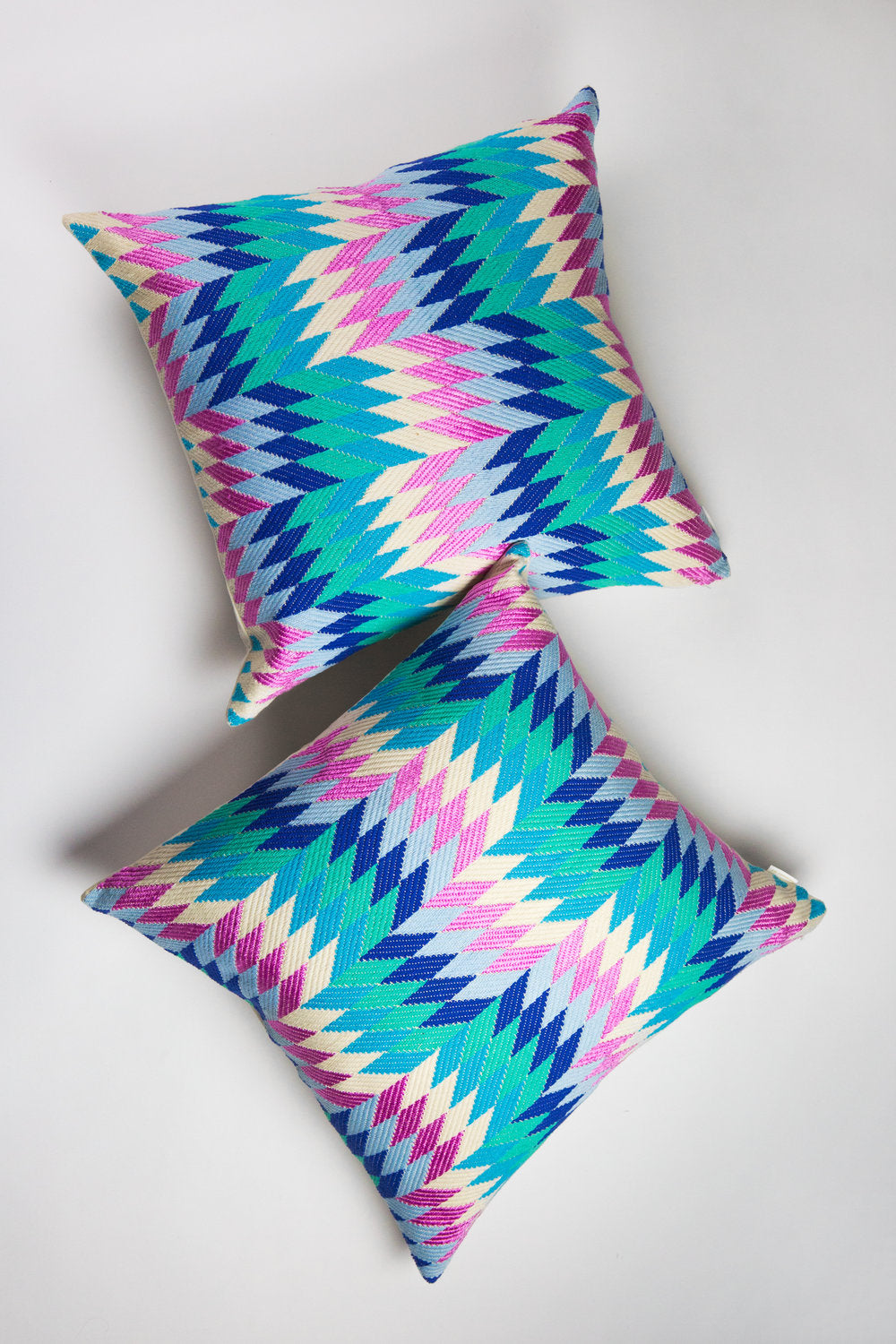 Almolonga Diamond Pillow - Blue Multi
