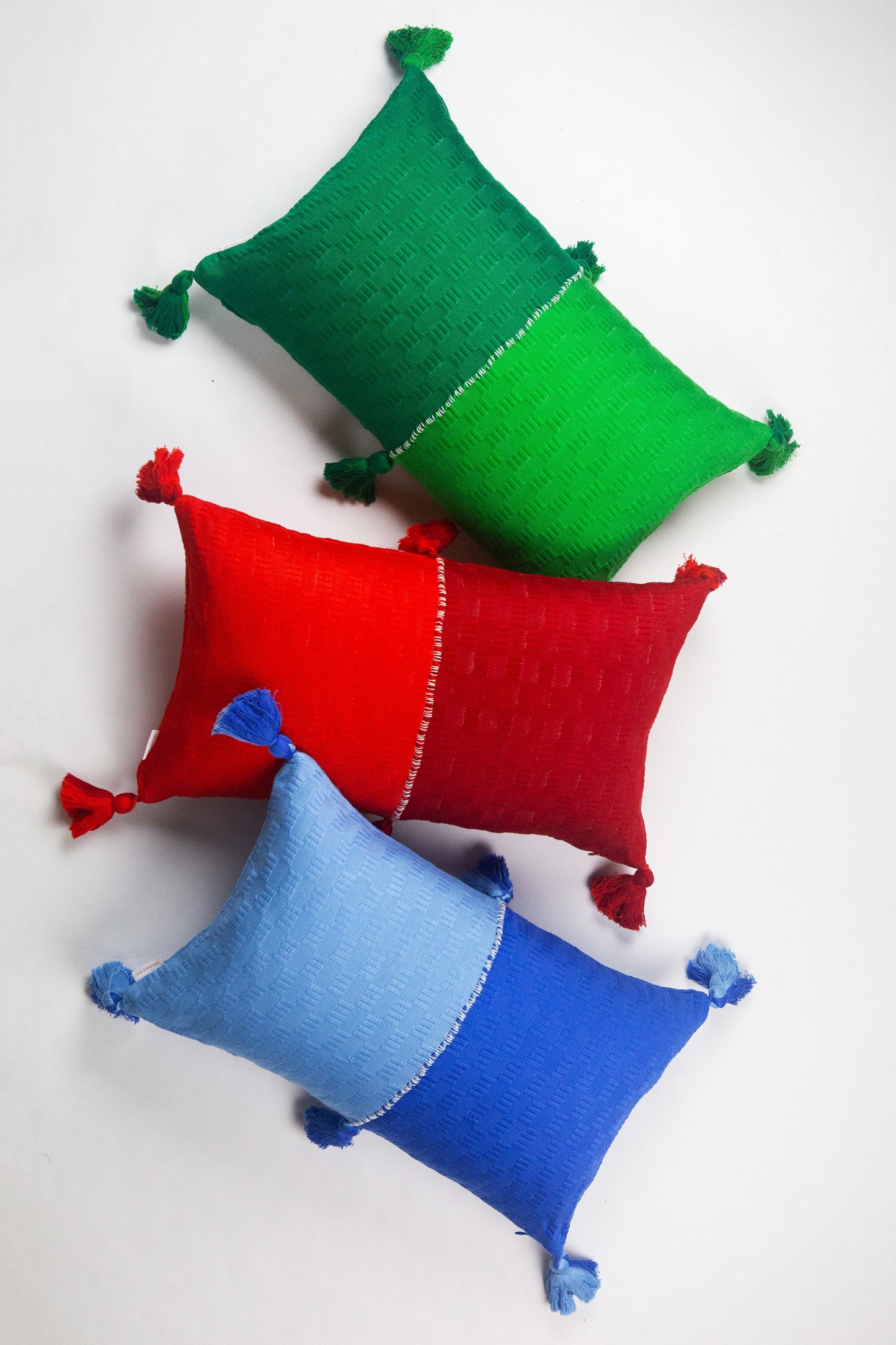 Antigua Pillow - Green Colorblocked