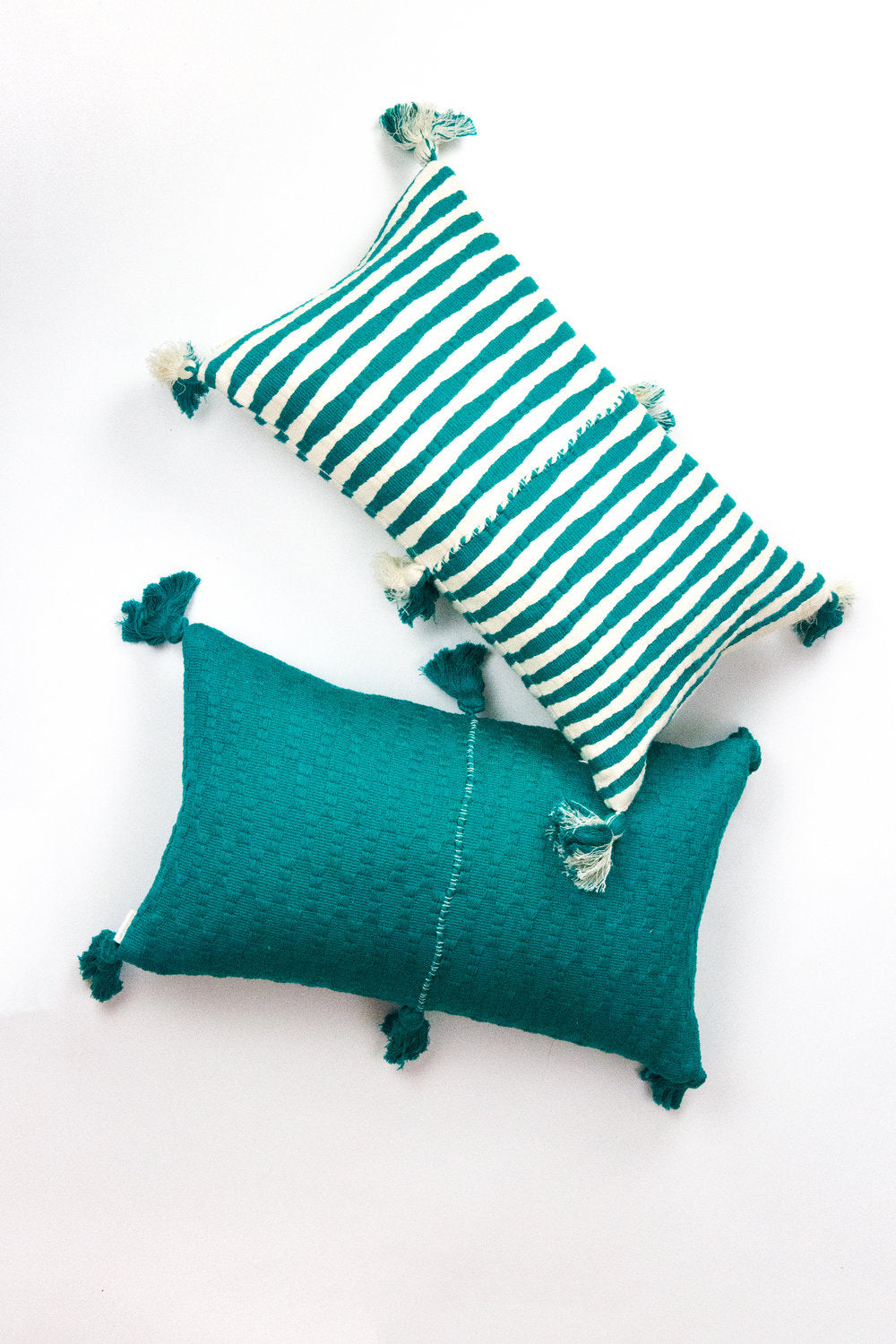 Antigua Pillow - Jade Solid