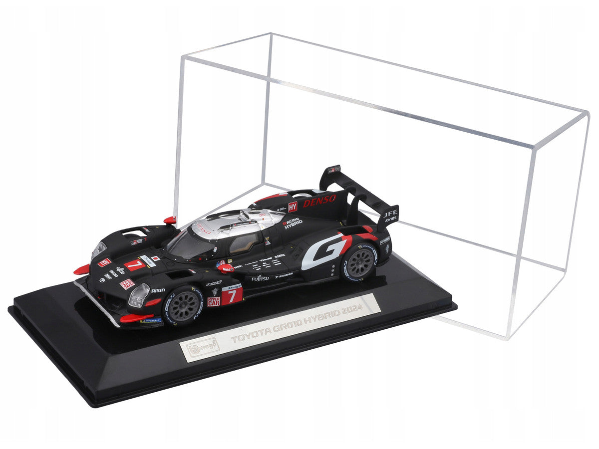 Toyota GR010 Hybrid #7 Kamui Kobayashi - Jose Maria Lopez - Nyck de Vries "Toyota Gazoo Racing" 2nd Place "24 Hours of Le Mans" (2024) "Race" Series 1/43 Diecast Model Car by Bburago