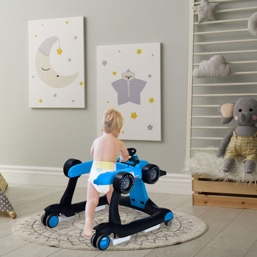 $79 5-in-1 Baby Walker with Adjustable Height and Speed
