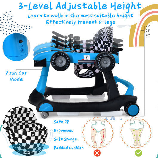 $79 5-in-1 Baby Walker with Adjustable Height and Speed