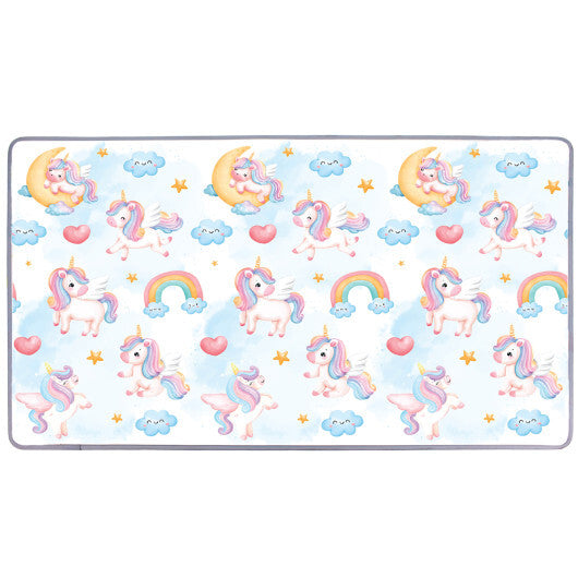 One-Piece Reversible Roll Up Soft Foam Activity Mat for Toddlers