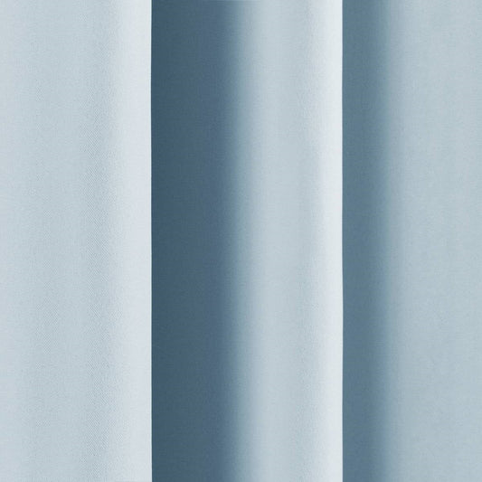 52 x 72 inch Solid Light Blue Thermal Blackout Curtain Panels - Set of 2