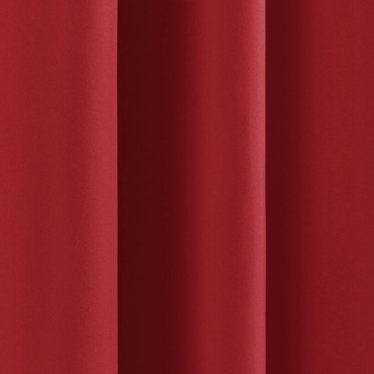 52 x 96 inch Solid Red Thermal Blackout Curtain Panels - Set of 2