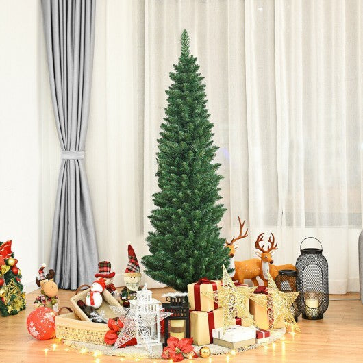 PVC Artificial Slim Pencil Christmas Tree-9 Feet