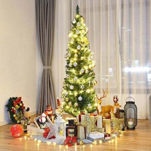 PVC Artificial Slim Pencil Christmas Tree-9 Feet