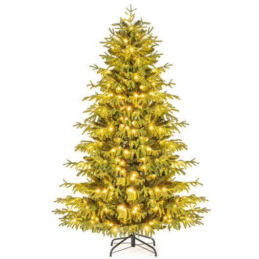 Artificial Christmas Tree with LED Lights and PVC Mixed Branch Tips-7