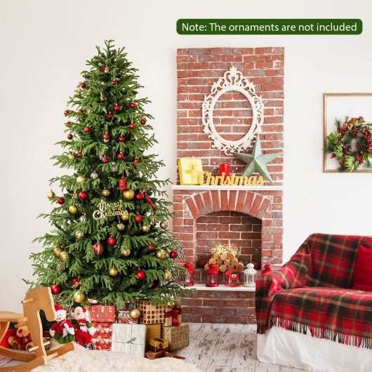 Artificial Christmas Tree with LED Lights and PVC Mixed Branch Tips-7