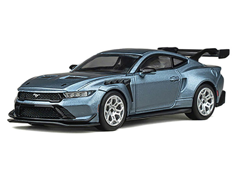Ford Mustang GTD Light Blue Metallic 1/64 Diecast Model Car by CM Models