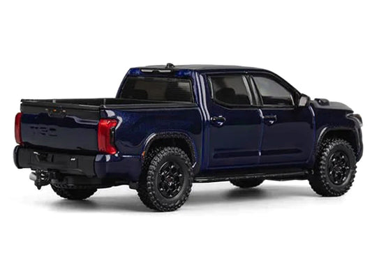 Toyota Tundra Pickup Truck Dark Blue Metallic 1/64 Diecast Model Car by CM Model